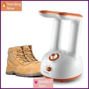 Boot Dryer with Timer, Dual-Arm Design for Work Winter Athletic Shoes